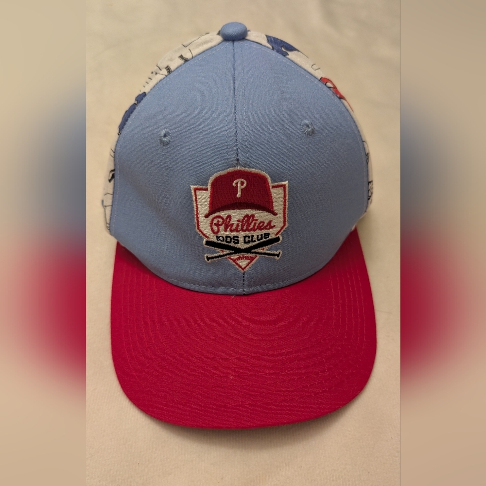 Philadelphia Phillies Phanatic X Giant Kids Club Baseball Hat Liberty Bell EUC